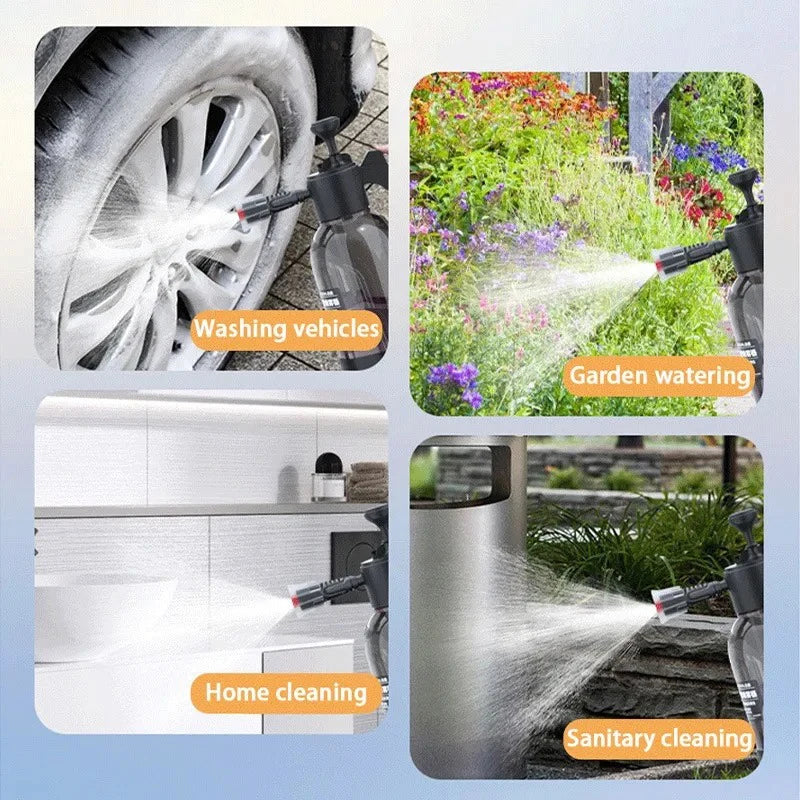 High-Pressure Foam Sprayer 2L – for Car Wash & Gardening 🌿