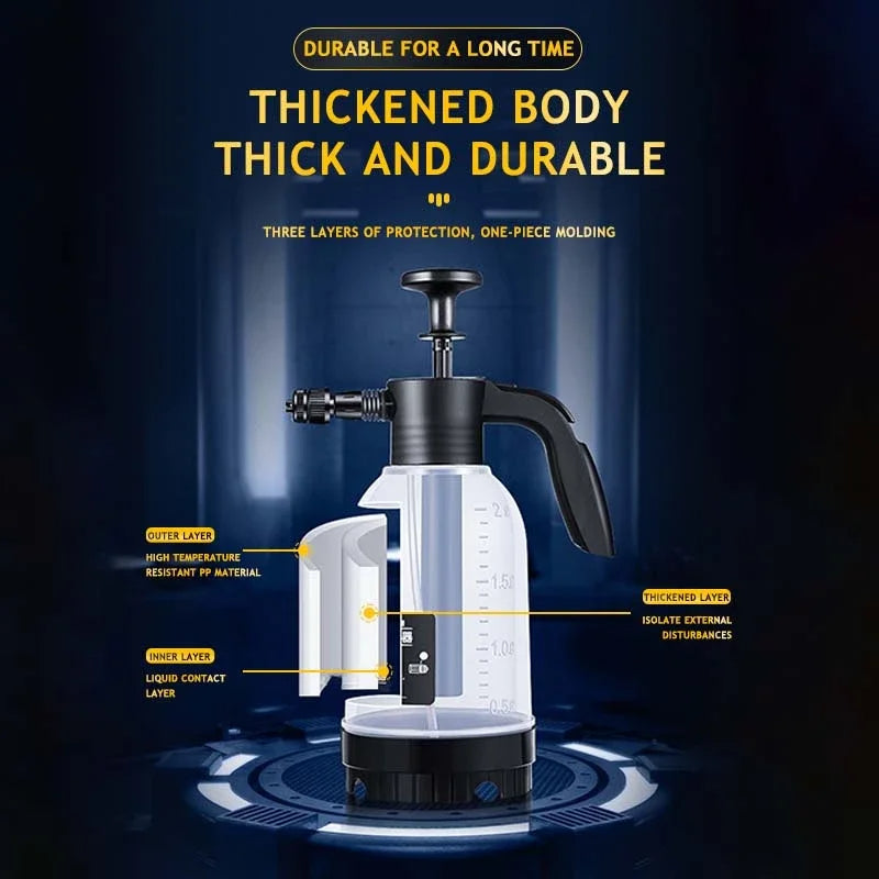 High-Pressure Foam Sprayer 2L – for Car Wash & Gardening 🌿